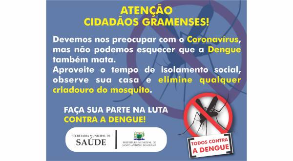 FA&Ccedil;AMOS NOSSA PARTE NA LUTA CONTRA A DENGUE.