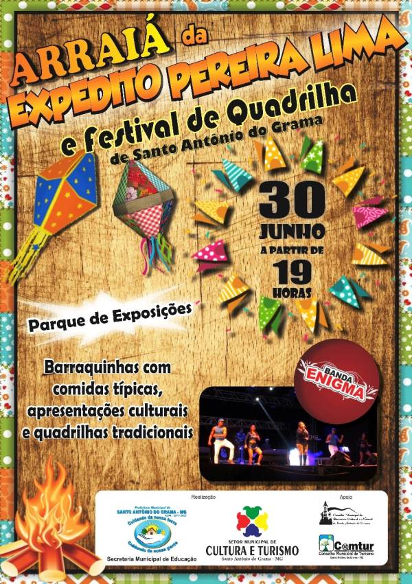 Arrai&aacute; da Expedito Pereira Lima e festival de Quadrilha de Santo Ant&ocirc;nio do Grama